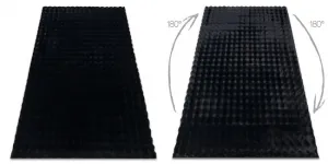 Koberec BUBBLE čierny 25 štrukturálny 3D
