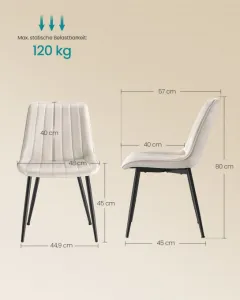 Sada dvoch jedálenských stoličiek LDC090LH01