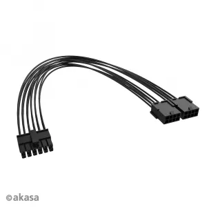 AKASA PCIe 12-pinový kábel na duálny 8-pinový kábel