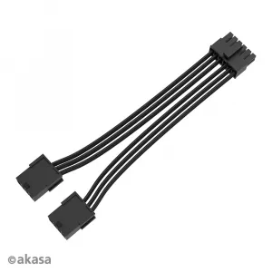 AKASA PCIe 12-pinový kábel na duálny 8-pinový kábel