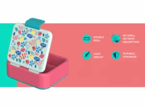 Quokka Plastový box na desiatu Twist Kids Flowers