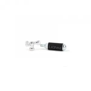 Pumpa na bicykel LEZYNE CONTROL DRIVE CO2 SILVER GLOSS WITH 25G CARTRIDGE