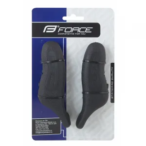 Rohy (bulhorny) na bicykel FORCE RAB 12 cm AL + rubber