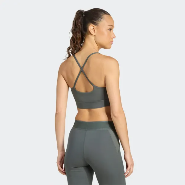 Dámska tréningová športová podprsenka ADIDAS HYG SHN BRALETT LEGIVY GREY