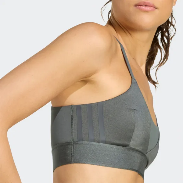 Dámska tréningová športová podprsenka ADIDAS HYG SHN BRALETT LEGIVY GREY
