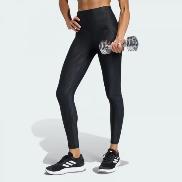 Dámske legíny ADIDAS OPTIME AOP BLACK