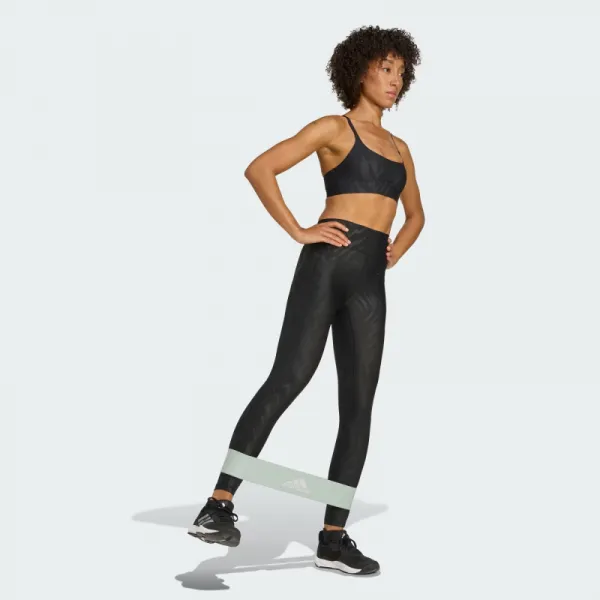 Dámske legíny ADIDAS OPTIME AOP BLACK