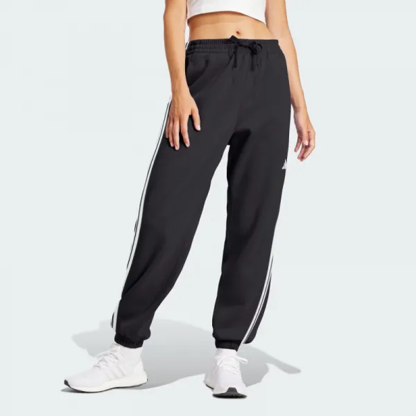 Dámske tepláky ADIDAS W 3S FT CF PT BLACK WHITE