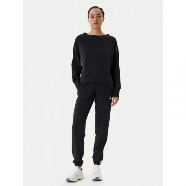 Dámske tepláky ADIDAS W 3S FT CF PT BLACK WHITE