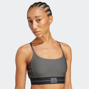 Dámska tréningová športová podprsenka ADIDAS HYG RIB BRALETT GRESIX BLACK