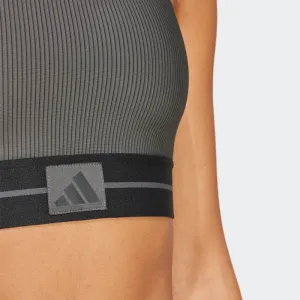 Dámska tréningová športová podprsenka ADIDAS HYG RIB BRALETT GRESIX BLACK