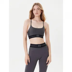 Dámska tréningová športová podprsenka ADIDAS HYG RIB BRALETT GRESIX BLACK