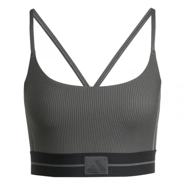 Dámska tréningová športová podprsenka ADIDAS HYG RIB BRALETT GRESIX BLACK