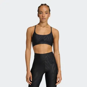 Dámska tréningová športová podprsenka ADIDAS LS AOP BRA BLACK