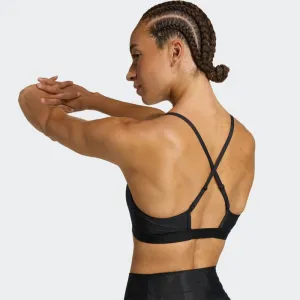 Dámska tréningová športová podprsenka ADIDAS LS AOP BRA BLACK