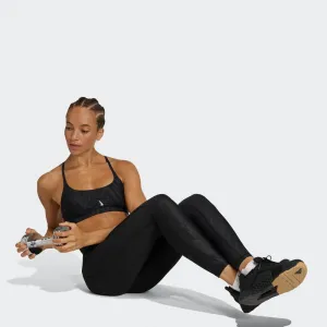 Dámska tréningová športová podprsenka ADIDAS LS AOP BRA BLACK