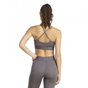 Dámska tréningová športová podprsenka ADIDAS HYG SHN BRALETT GRESTR GREY