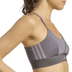 Dámska tréningová športová podprsenka ADIDAS HYG SHN BRALETT GRESTR GREY
