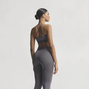 Dámska tréningová športová podprsenka ADIDAS HYG SHN BRALETT GRESTR GREY