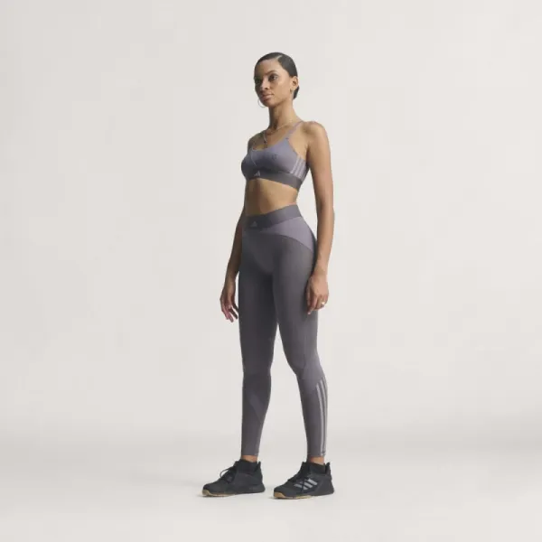 Dámska tréningová športová podprsenka ADIDAS HYG SHN BRALETT GRESTR GREY