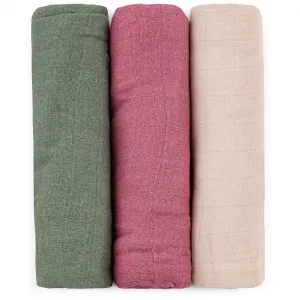 PETITEMARS Mušelínové plienky Petite&Mars Moussy Botanic Tones 3 kusy