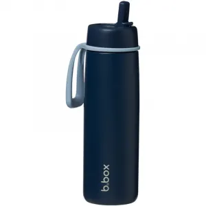 B.Box Stainless Steel Thermos Bottle termofľaša s rúrkou Midnight 690 ml