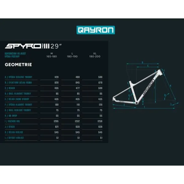 QAYRON SPYRO MKIII 5 29 L Horský bicykel, žltá, veľkosť