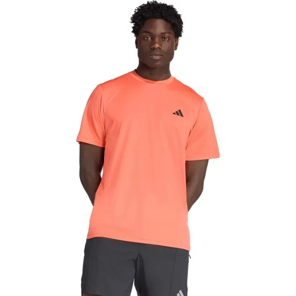 adidas TRAIN-ESSENTIALS BASE TEE Pánske športové tričko, oranžová, veľkosť