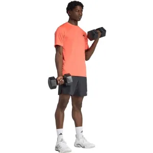 adidas TRAIN-ESSENTIALS BASE TEE Pánske športové tričko, oranžová, veľkosť