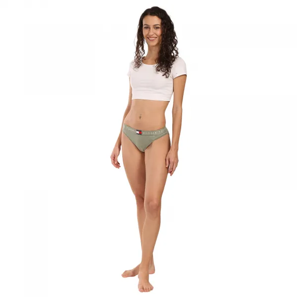 Dámske nohavičky Tommy Hilfiger zelené (UW0UW06038 M1O) M