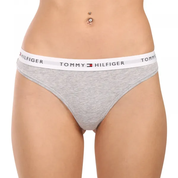 Dámske tangá Tommy Hilfiger sivé (UW0UW03835 P61) M