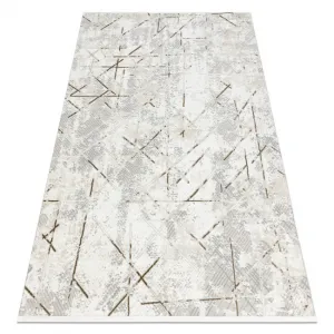 Koberec DUKE 51393 krémový / zlatý, geometrický / vintage / strapce