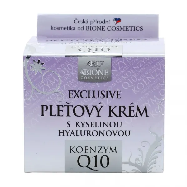 Bione Cosmetics Exclusive Q10 pleťový krém s kyselinou hyalurónovou 51 ml