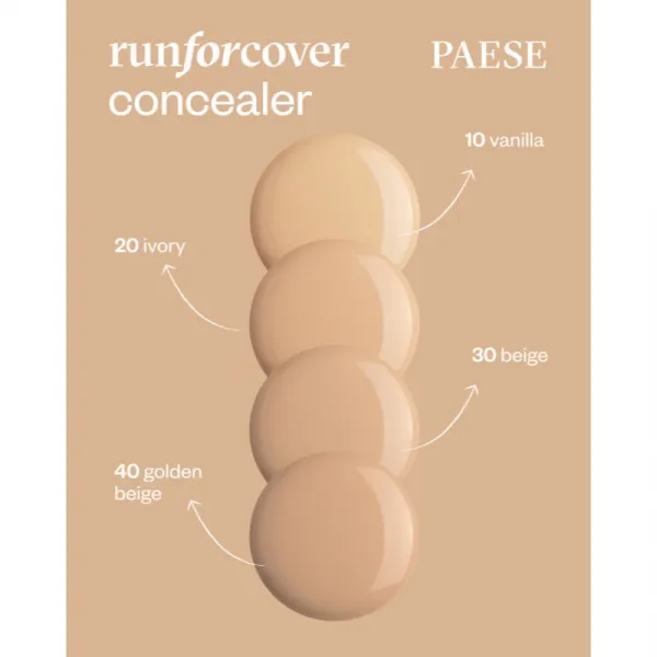 Paese Run For Cover Concealer krycí korektor s vyhladzujúcim efektom odtieň 30 Beige 9 ml