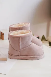 Children's insulated ankle snow boots pink Gooby