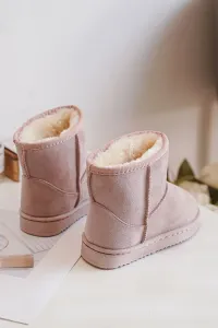 Children's insulated ankle snow boots pink Gooby