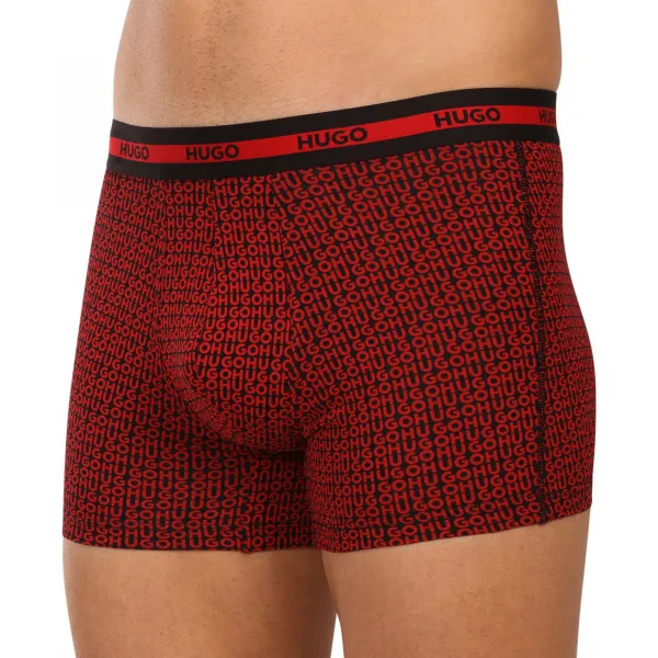 3PACK pánske boxerky HUGO viacfarebné (50545674 963) M, trenky