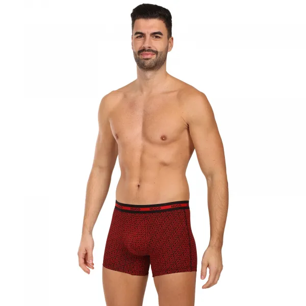 3PACK pánske boxerky HUGO viacfarebné (50545674 963) M, trenky