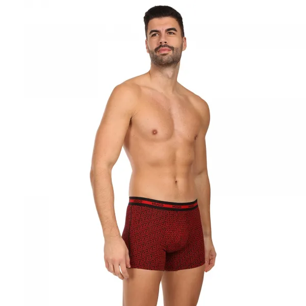 3PACK pánske boxerky HUGO viacfarebné (50545674 963) M, trenky