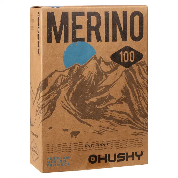 Pánske termo tričko HUSKY MEROW merino modré (HT0-0806) L