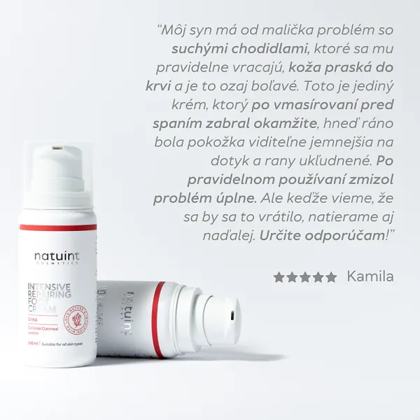 Natuint cosmetics - Zvláčňujúci krém na nohy Lanolín a Urea