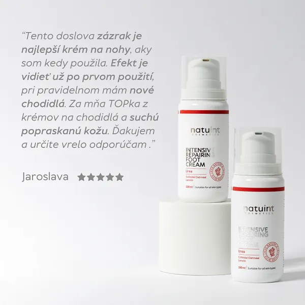 Natuint cosmetics - Zvláčňujúci krém na nohy Lanolín a Urea