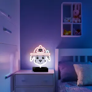 Neónová LED lampa na stojánku – Paw Patrol Marshall