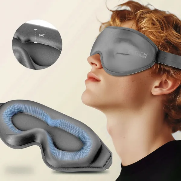 Tech-Protect Eyeshade maska na spanie, šedá