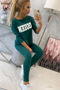 Legínovo Súprava s potlačou Queen čierna Farba: Zelená, Veľkosť: UNI