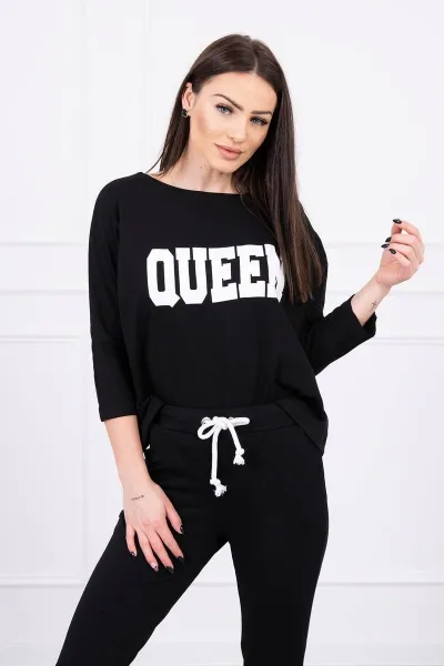 Legínovo Súprava s potlačou Queen čierna Farba: Zelená, Veľkosť: UNI