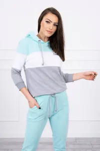 Legínovo Súprava v pestrofarebných pásoch khaki+sivá Farba: Khaki, Veľkosť: UNI