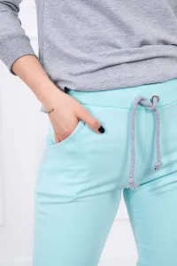 Legínovo Súprava v pestrofarebných pásoch khaki+sivá Farba: Khaki, Veľkosť: UNI