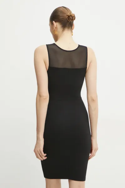 Čierne puzdrové šaty Armani Exchange