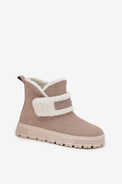 Lee Cooper WINTER W Dámska zimná obuv, béžová, veľkosť
